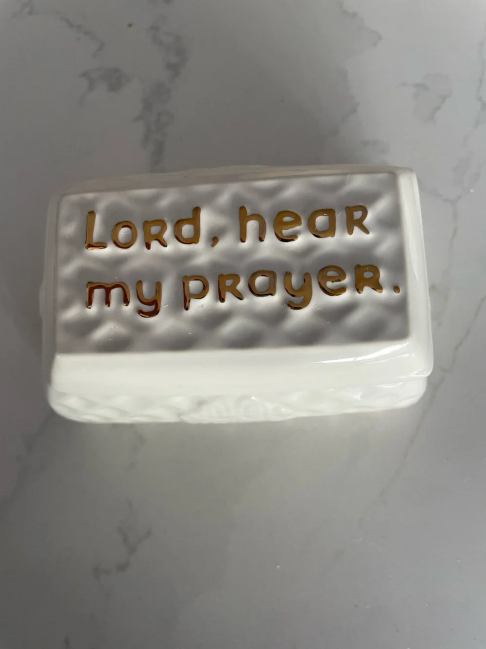 Russ Inspirational Prayer Box Lord Hear My Prayer Amen trinket box